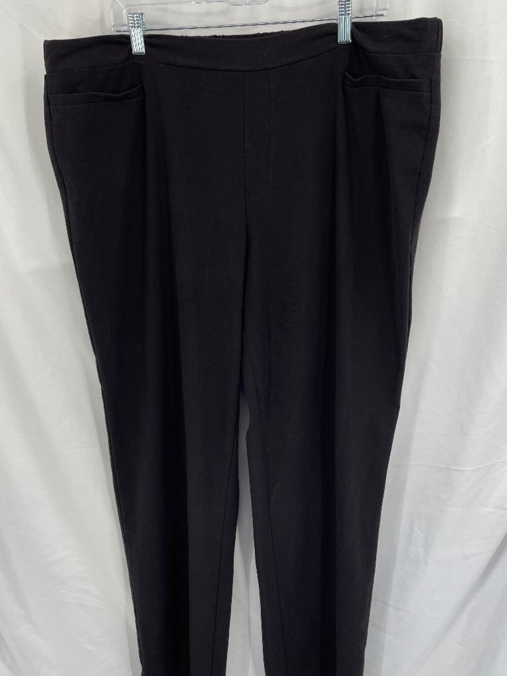 Time and Tru Black Casual Pants Elastic Waist Pockets